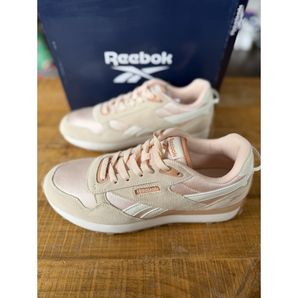 Reebok Womens Drive Sneakers Pink Tan AR30296W-QTC Size 10 Classic Gum Sole